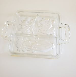 Vintage Glass Tray/Candy Dish